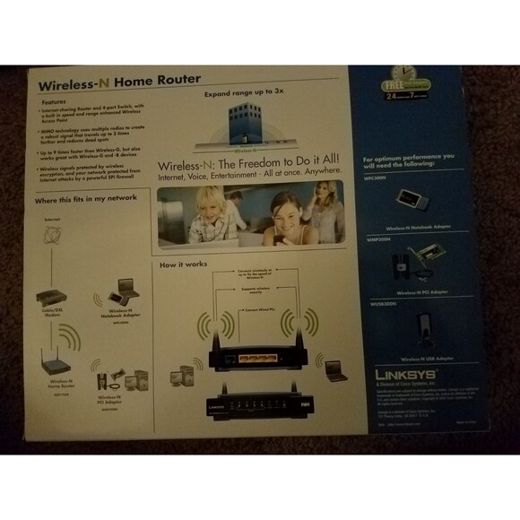 Linksys WRT150N Wireless-N Router 3x RangeMark 9x SpeedMark Cisco Home Network - Picture 4 of 4